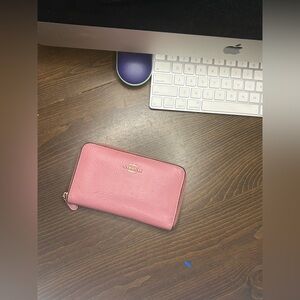 Coach Blush Pink Leather Wallet